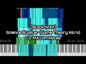 [Black MIDI] Science Blaster (Game Theory Intro) / 1.3 Million Notes
