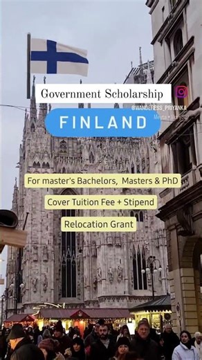 🇫🇮 Finland Government Scholarship | Study Free #Finland #Scholarship #Study