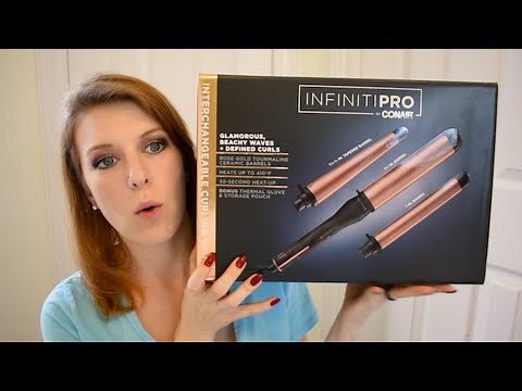 InfinitiPro 3-in-1 Curling Wand by Conair Review | Demo of all 3 wands