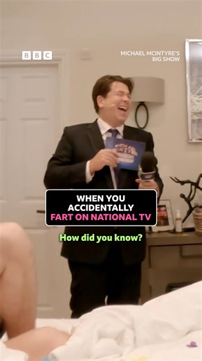 Now THAT’s awkward 😂 Watch brand-new #MichaelMcIntyresBigShow Series 9 on #iPlayer from 17 Jan #MichaelMcIntyre #SamThompson | BBC