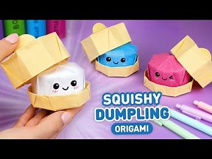 How to make paper Dumpling | Origami Paper Squishy Dumplings | How to make Mystery Dumpling✨️