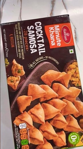 Trying Haldiram’s Cocktail Samosa | Samosa in Air fryer #shorts #haldiram #airfryer #recipe