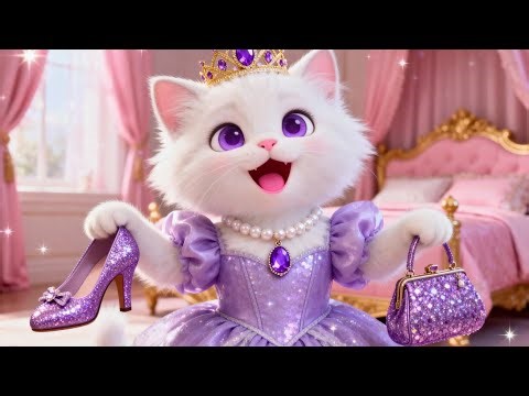 Naughty Kitten Trying Makeup for the First Time 💄🐾 | Meow Fashion Show 😍✨ #kitten #cartoon #aicat