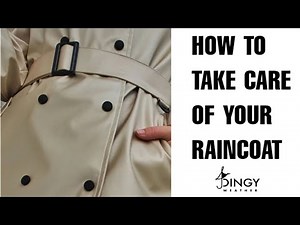 HOW TO TAKE CARE OF YOUR RAINCOAT | Raincoat maintenance and ironing | Dingy Weather
