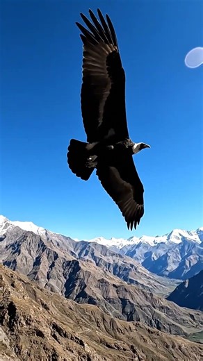 Andean Condor Gliding in Real Time