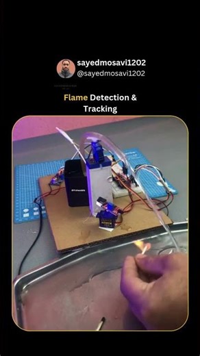 Flame Tracking Mastery: Arduino Nano in Action! #robotics #technology #nasa #engineering #cars