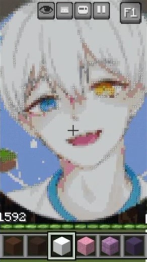 Minecraft pixel art 😁 of subscriber 😱