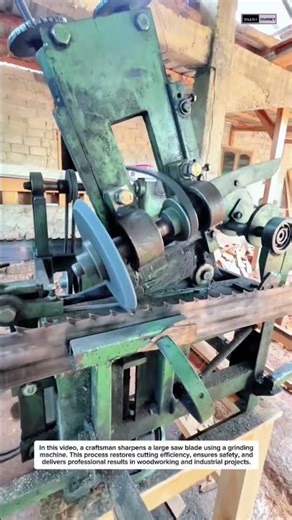 Satisfying Saw Blade Sharpening | Precision Tool Maintenance Process