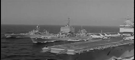 Operation Sea Orbit was the 1964 circumnavigation of Task Force One of the United States Navy, consisting of the aircraft carrier USS Enterprise (CVAN-65) and her escorts, the cruisers USS Long Beach (CGN-9), and USS Bainbridge (DLGN-25). This all-nuclear-powered unit sailed 30,565 miles around the world for sixty-five days without refueling#usa #fyp #coldwar #military #world