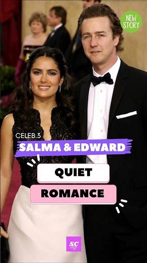 The Most Quiet Hollywood Romance: Salma Hayek & Edward Norton💖 #celebrity #love