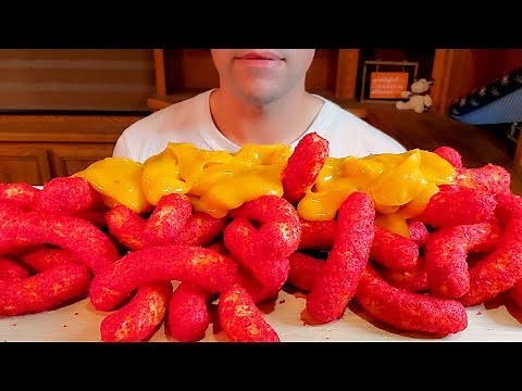 Cheetos Flamin' Hot Puffs with Cheese [ASMR]