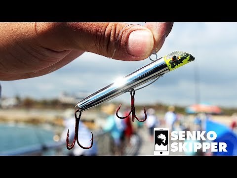 CRAZY PIER FISHING ACTION W/ GOTCHA LURES!