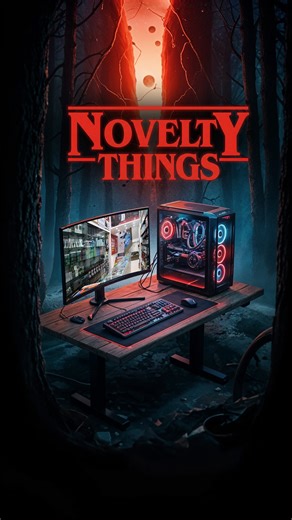 Novelty Computech on Instagram: "This is how the Demogorgon made its way into Novelty Computech. Computers matlab #sirfnovelty (Computers, Laptops, peripherals, High-end pcs, Gaming PCs, Stranger Things) #computers, #gamingcomputers #pcs #mumbai #goregaon #strangerthings"