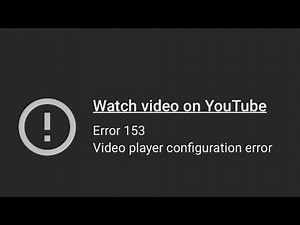 YouTube error Code 153 | How To Fix YouTube watch video on YouTube | YouTube video Play not working