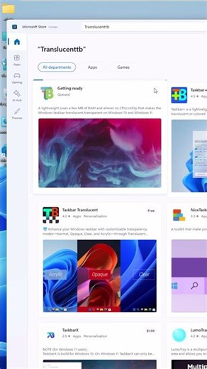 Make Windows Taskbar Transparent in 1 Minute!