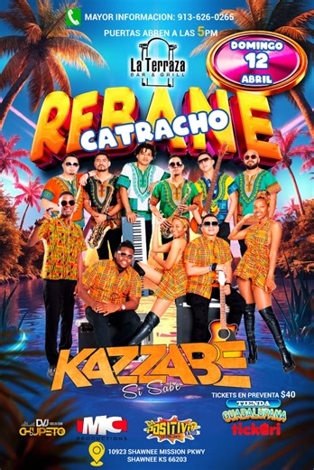 Grupo Kazzabe en Vivo (Shawnee, KS) La Terraza Bar and Grill in Shawnee - Tickets 2026-04-12 | la terraza bar and grill