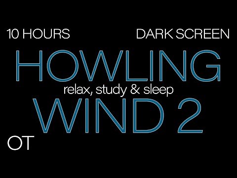 HOWLING WIND Sounds for Sleeping 2 | Relax |Study | BLACK SCREEN| Real Storm Sounds| SLEEP SOUNDS