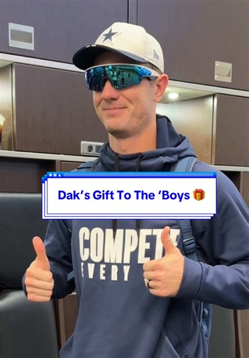 Dak’s gift to the ‘Boys 🎁 #DallasCowboys #NFL #DakPrescott #MerryChristmas #Gift