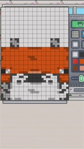 Drawing a minecraft fox💕