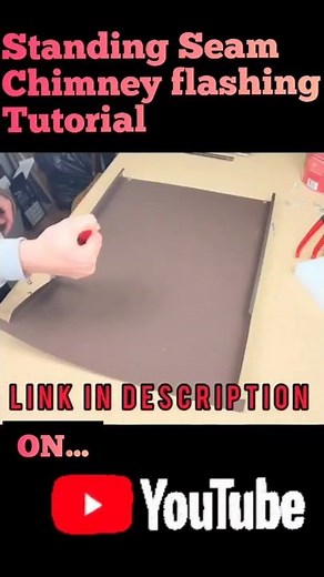 Standing Seam Metal Roof Chimney Flashing Technique