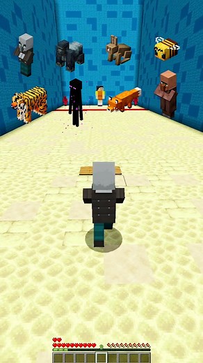 MINECRAFT : SQUID GAME TRAPDOOR VS DIFFERENT MOB'S 😍 (BUMBLE BEE) #minecraft #shorts | ACookieGod