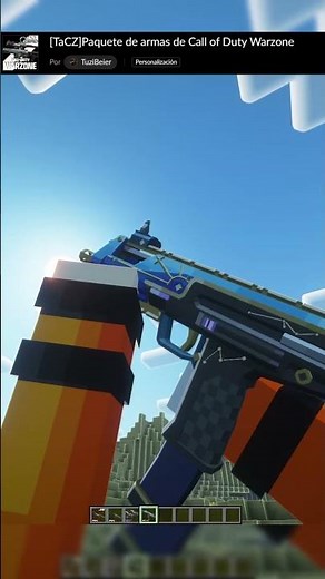 This is the BEST REALISTIC WEAPONS mod for MINECRAFT! - [TaCZ]Call of Duty Warzone #minecraft