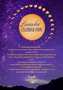 2026 Lunisolar Calendar: Lunar Days, Moon Phases (A4 PDF Downloadable Printable Wall Calendar) - Etsy Canada