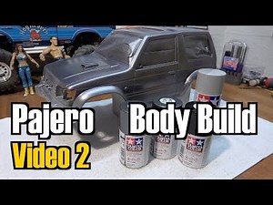 Tamiya CC-01 Mitsubishi Pajero Body Build and Paintjob - Video 2
