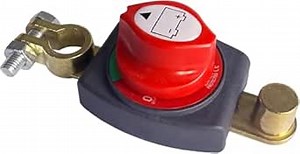 Battery Disconnect Switch, 275A 12-48V On/Off Top Post Battery Power Cut Master Switch Disconnect Isolator for Car, Vehicle, RV and Boat