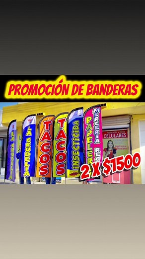 ‼️Tienes Negocio y quieres captar más clientes‼️ hazlo con una Bandera Publicitaria! ‼️Aprovechen la Promoción‼️ Solo el mes de agosto! 🟢1 bandera X $900 🟢2 banderas X $1500 📲 8662186884 | Banderas Publicitarias Monclova