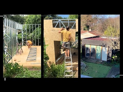 🔥 Building a DIY Workshop from Scratch! 🚧 Steel Framing, Roofing & More!