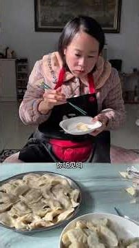 Aren t dumplings delicious I have to eat the big elbow that oozes oil when bitten#Funn