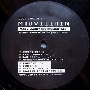 DOOM & Madlib's – Madvillain - Madvillainy Instrumentals