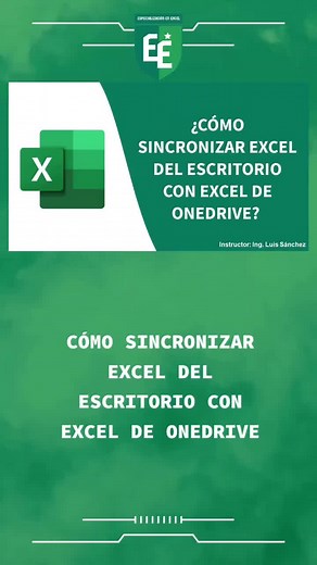 CÓMO SINCRONIZAR EXCEL DEL ESCRITORIO CON EXCEL DE ONEDRIVE #onedrive #exceltips #atajosexcel #tipsexcel #excelpro #excel #interfazexcel #microsoftexcel #excel365 #officeexcel