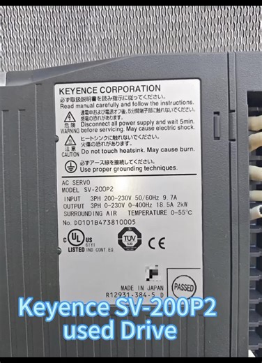 Keyence SV-200P2 used Drive Keyence SV-200P2# Drive # thermostat # USED #best offer #ebay #paypal #TT #warranty #DHL #Fedex#e bay #paypal #TT #warranty #DHL #Fedex