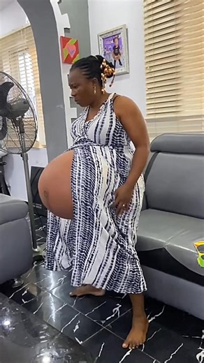 Wow! In Africa, there’s a pregnant woman whose belly is so big that people believe she could give birth to more than 20 babies. Just look at her stomach—unbelievable! #usareels #trending #uk #america | Gh Family Tv