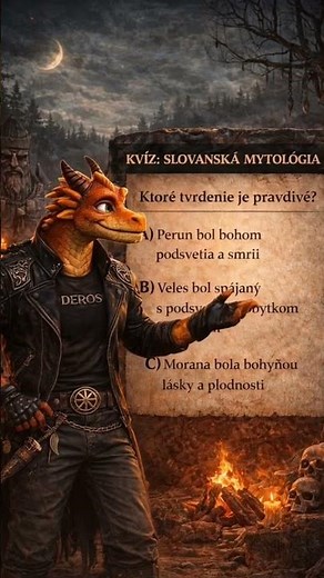 Deros kvíz: Slovanská mytológia 🌑⚔️