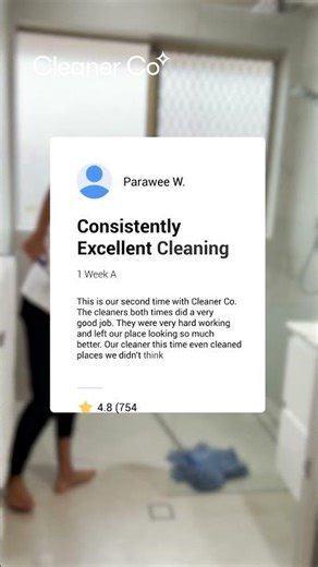 Five Star Review from Parawee W | Cleaner Co Perth