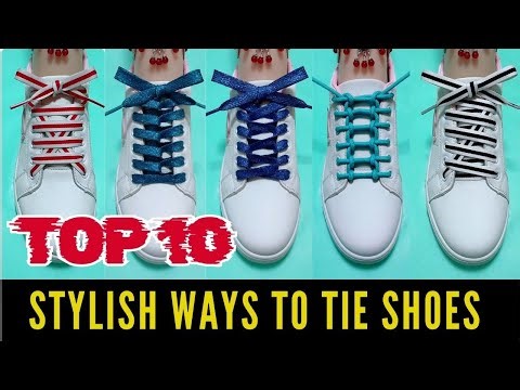 Top 10 Shoes Lace Tying Ways 👟 How to Tie Shoelaces | Stylish Shoe Lacing Styles