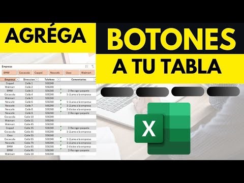 Add buttons to your Excel table