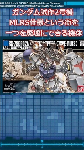 Gundam Prototype Unit 2 MLRS specification, a machine that can reduce an entire city to ruins #Gu...
