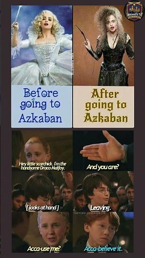 Bellatrix Lestrange Before vs After Azkaban! 😂 | Harry Potter Glow Down 💀 #harrypotter