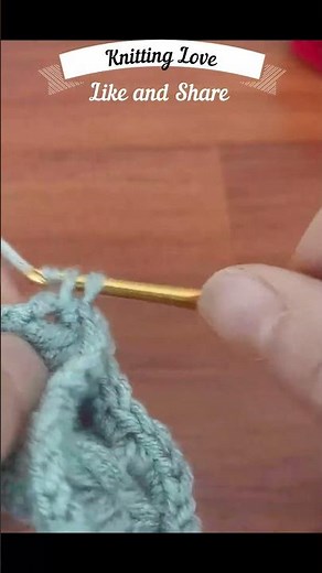 How to Crochet in Under 60 Seconds! 4K Quick Tutorial | #CrochetShorts #ShortVideo #KnittingLove