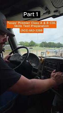 PT 1 Modernized CDL Class A Air Brake Test. #cdltraining #truckdriver #cdltest #pretrip #cdl