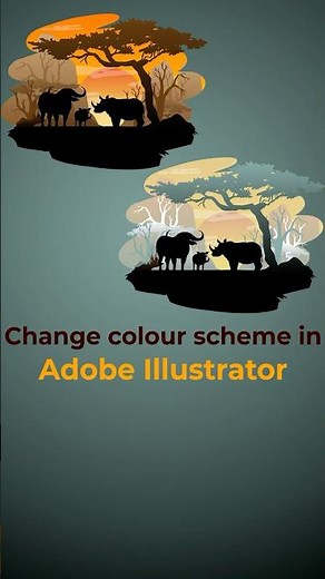 Change Color Scheme In Adobe Illustrator - Illustrator Tips