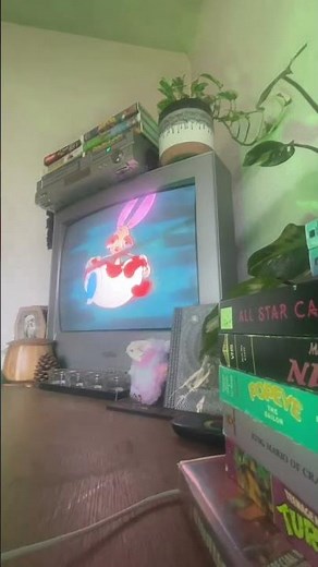 Ren And Stimpy CRT POV #90snostalgia #vhs #renandstimpy #90scartoons