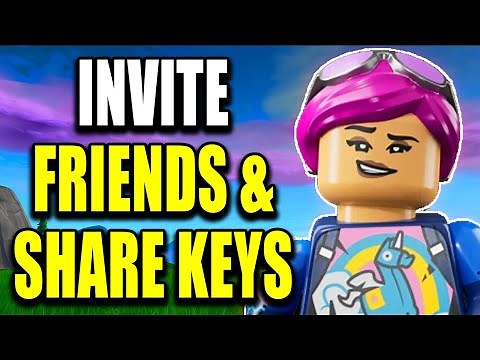 How to Invite Friends in LEGO Fortnite & Share Keys (Best Method)
