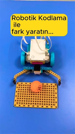 LEGO Robotik Araba ile Eşya Taşıma! | Kıskaçlı Robot Tasarımı (Motor + Eğim Sensörü) #shorts