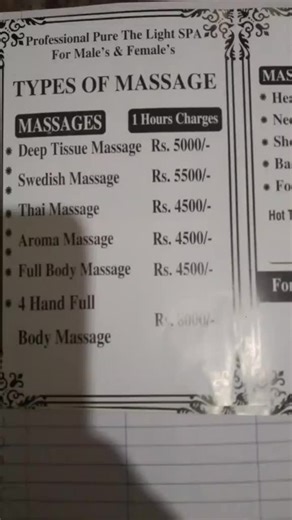 Explore Professional Massage Services at Pure Light Spa