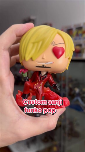 From sanji with love ❤️‍🔥 #onepiece #sanji #customart #funkopop . . •this is a handmade custom not an official funko product. •I’m not affiliated with Funko• . . . #funko #funkopop #customfunko #customfunkopop #toyart #customart